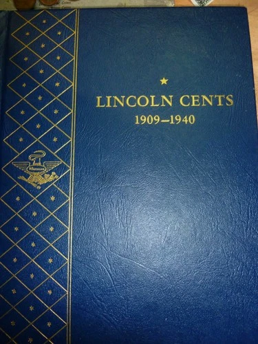 Collection of Lincoln Wheat Cents in 1909-1940 Whitman Bookshelf Album #M25-0940
