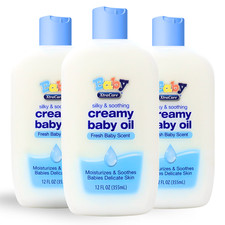 XtraCare Baby Creamy Oil - Silky, Soothing, Fresh Scent - 12 fl oz (3-Pack)