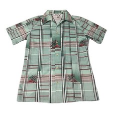 Vintage retro Maxi  Me California men  s dress shirt polyester 20  chest 25  Long