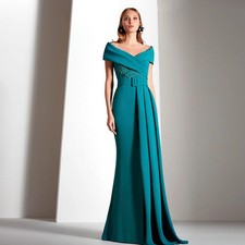 Elegant Off Shoulder Mother Of The Bride Dresses V Neck Meermaid Customized