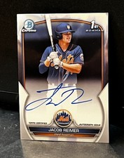 2023 Bowman Chrome - Jacob Reimer (RC) CPA-JRR - Mets Rookie Auto - Top Prospect