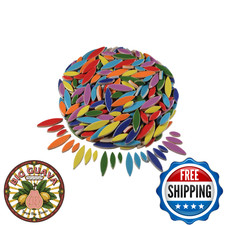 VerzTile Petal Ceramic Mosaic Tiles, 39 Colors for Crafts  Art DIY