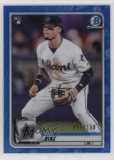 2020 Bowman Chrome Blue Refractor 95/150 Isan Diaz #97 0x0k