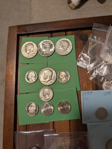 Huge Coin Lot of 38 Silver, Slabs, 1800s, Morgans, Peace, Liberty 1923 Silver 1$ - Picture 5 of 15