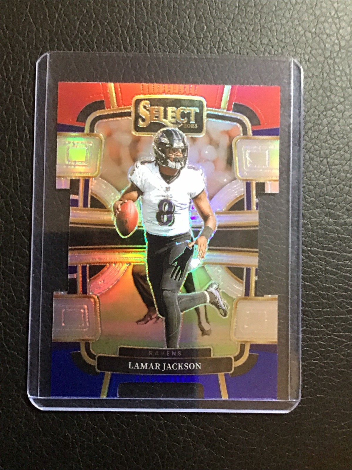 Lamar Jackson Red Blue Prizm Die-Cut #7