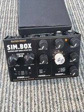 SIM BOX Amplificatore Chitarra Elettrica Simulator Box Cabinet Simulatore Effetto Pedale Nero