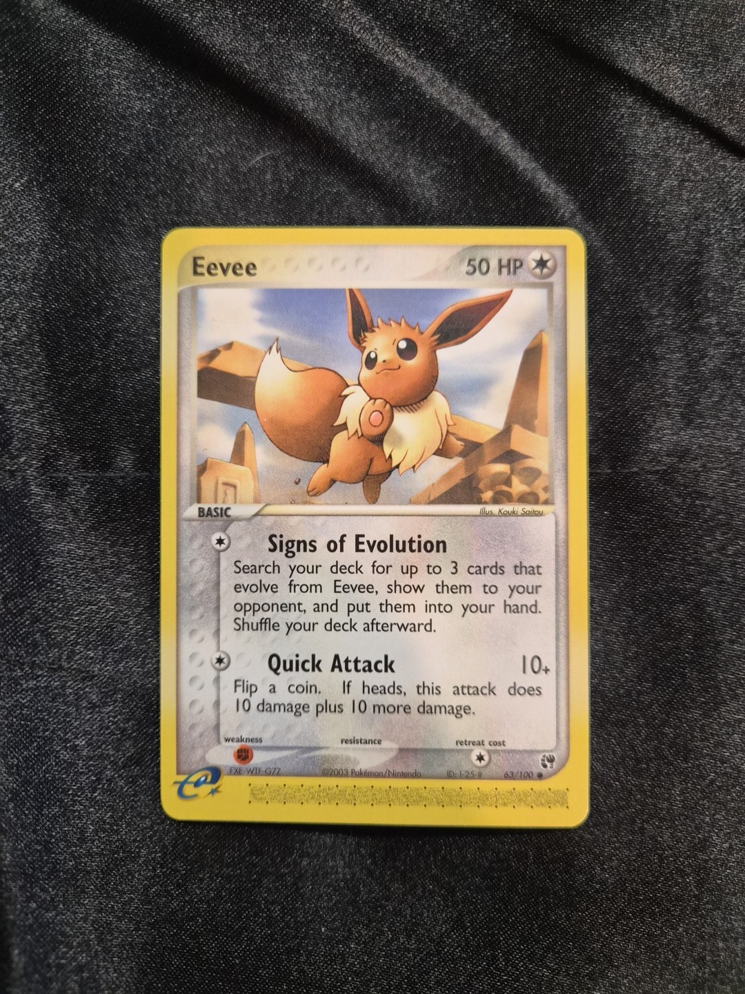 Pokemon Eevee 63/100 Sandstorm Regular
