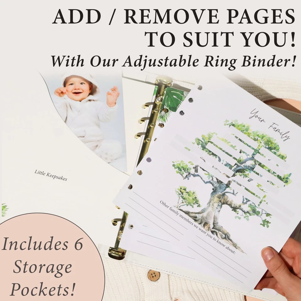 Livro de bebê lembrança - Livro de memória atemporal para bebê menino ou menina I First 5 anos... - Imagem 2 de 4