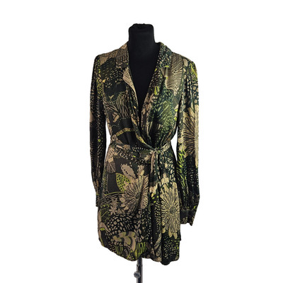 Farm Rio Damen Wickelkleid grün Print Größe M