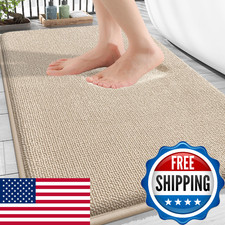 Olanly Thick Memory Foam Bath Mat Rug 30X20 Extra Soft Absorbent Bathroom Rug