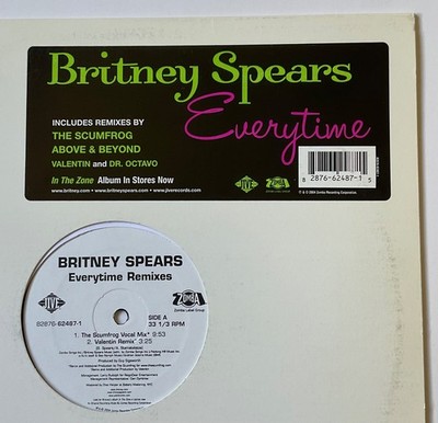 BRITNEY SPEARS Everytime - Remixes 2004 4-Track 12  Vinyl Single