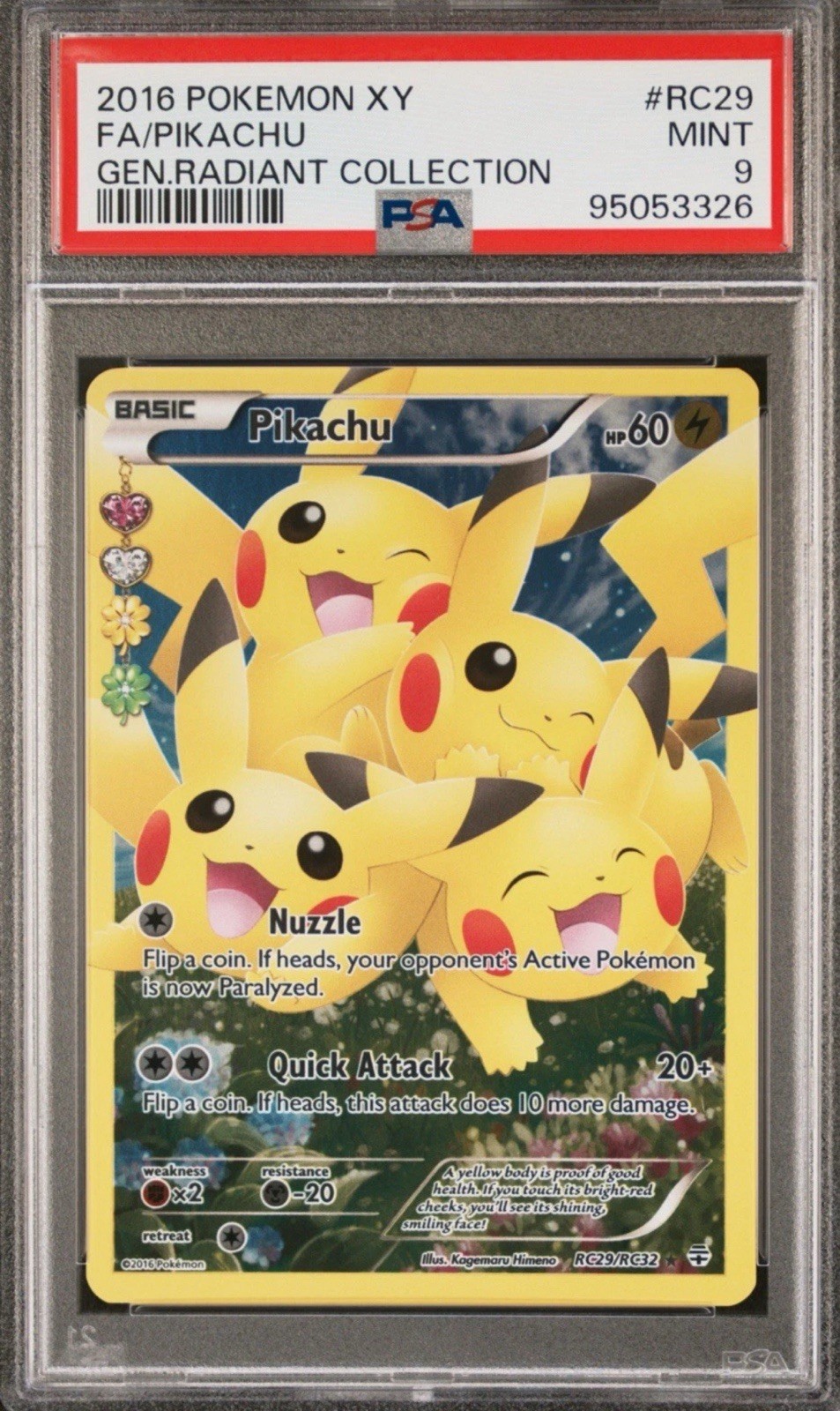 Pikachu 2016 XY: Generations #RC29/RC32 Radiant Collection (Full