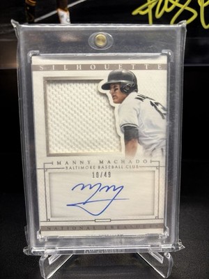 Manny Machado 2014 National Treasures Patch Auto /49 Orioles Padres