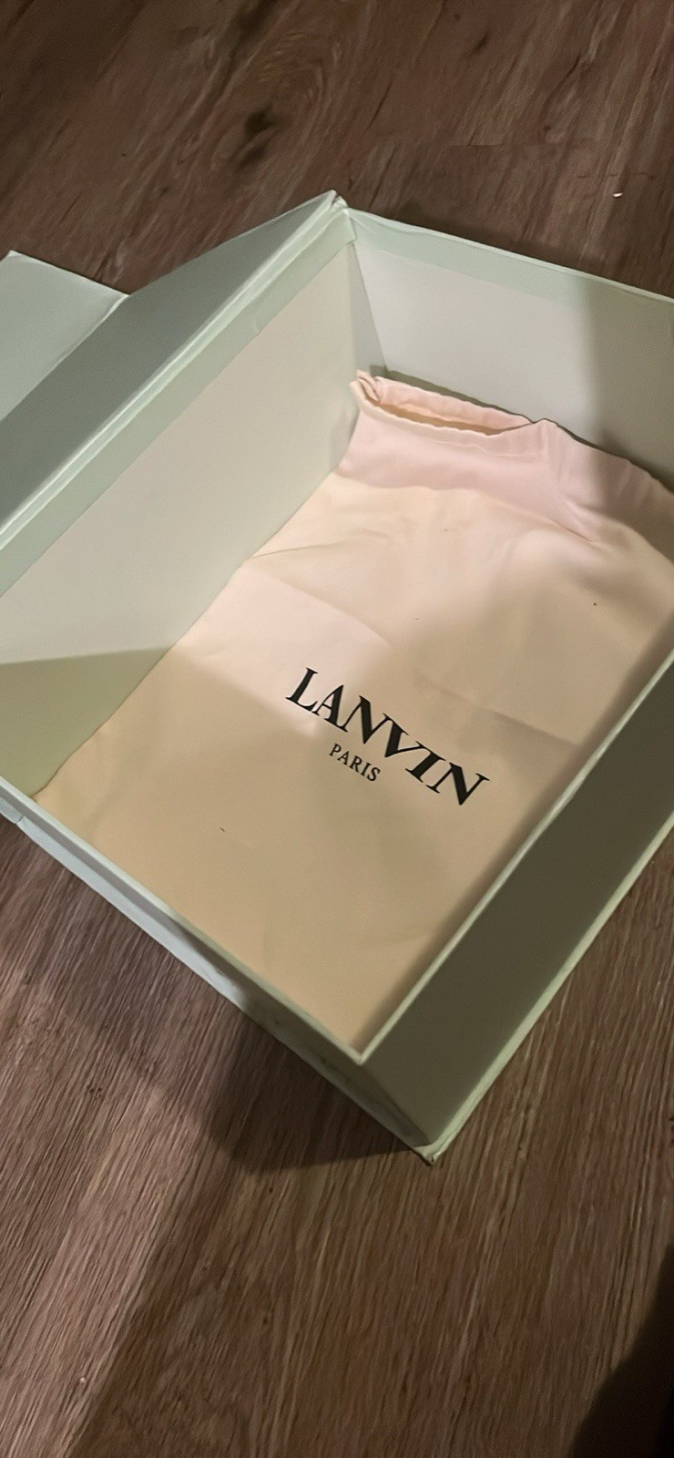 Lanvins Men's Size 8/41 with Box and Dust Bag and Cleaning Instructions Used