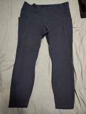 Member's Mark Ladies Everyday High-Rise Ankle Legging Blue Cove XXL