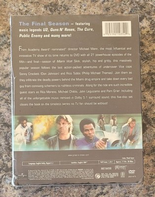 Miami Vice The Complete 5th Season 5 DVD Don Johnson NEVER TRUST
