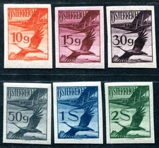 AUSTRIA 1925 479-484U ** MNH FLAWLESS AIRMAIL (S4003