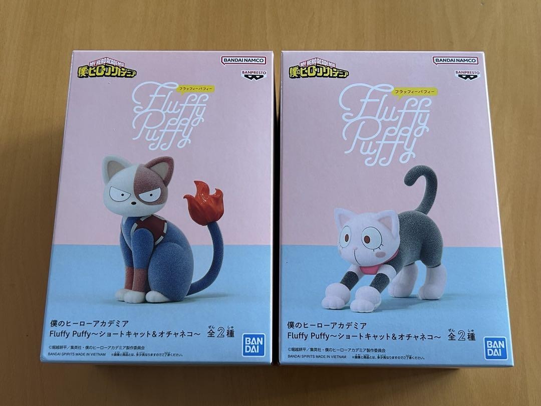 My Hero Academia Fluffy Puffy Figure Set Ocha Shoto Cat Neko 61 | eBay