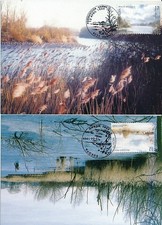 D2357 Europa CEPT 1999 Nature Parcs Reserves Complete Set of 2 Maxicards Belgium