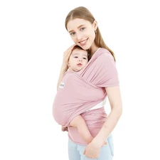 Acrabros Baby Wrap CarrierHands Free Baby Carrier SlingLightweightBreathableS...
