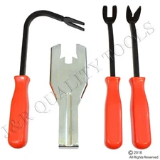 4Pcs Car Trim Clip Upholstery Removal Tool Door Panel Fastener Pin Pliers Puller