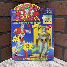 VTG Captain Planet Talking Action Figure with Power Commands 1991 Tiger Toys NEW