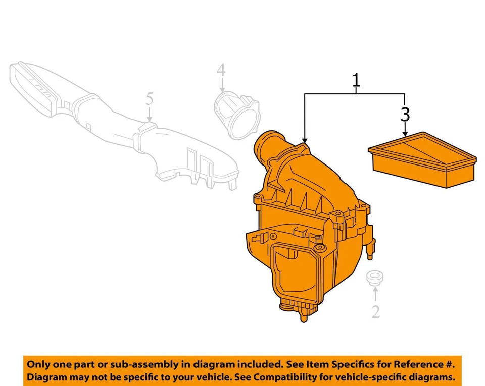 Limpiador de aire 246 Tipo B250 Motor de gasolina Apto para 13-19 MERCEDES B-CLASS 2875443 Foto 3 de 4
