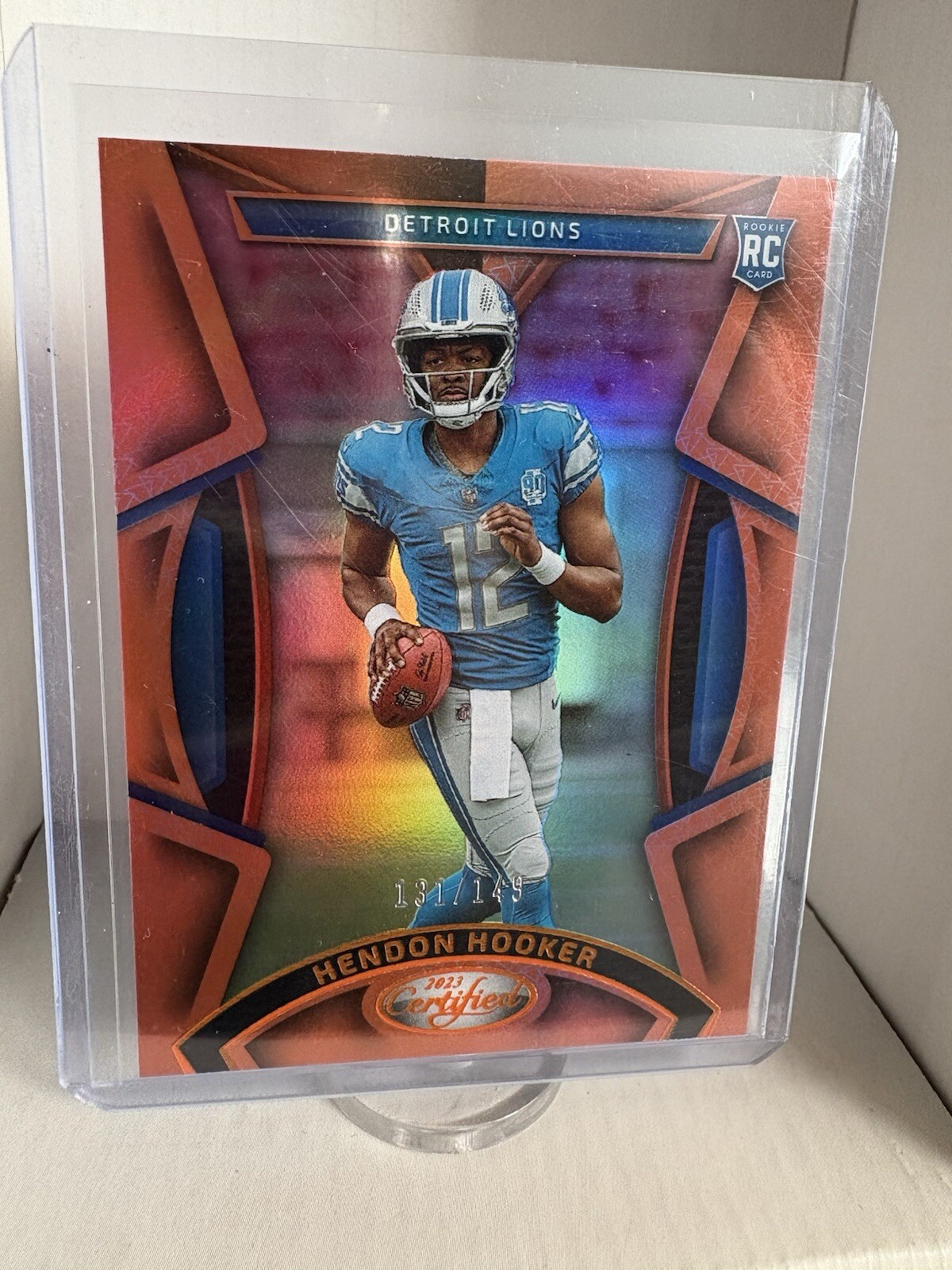 2023 Panini Certified - Rookies Mirror Orange #150 Hendon Hooker /149 (RC)