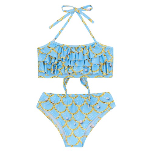 Kids Girl's Tank Top And Underwear Surfing Vest With Bottoms Set Rashguard Pool - Picture 56 of 69