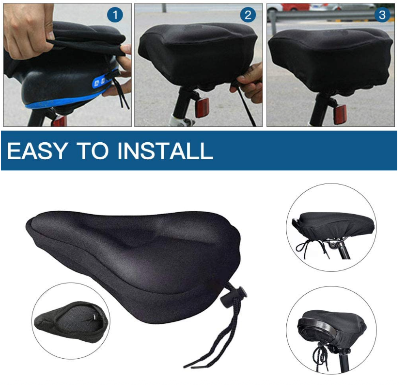 Gel Bicycle Seat Cover, Waterproof & Dust Resistant Gel Bicycle Saddles