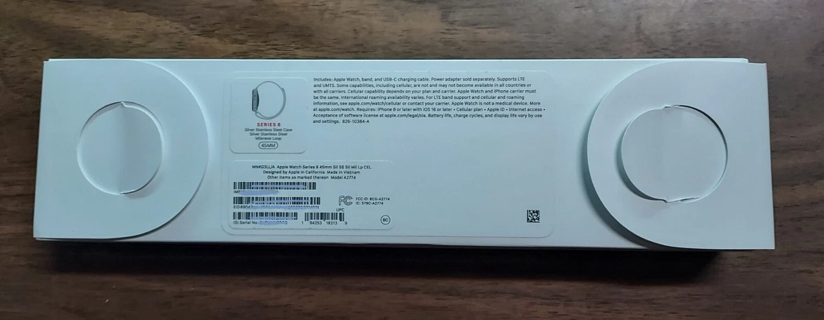 Apple Watch Series 8 GPS+ Cellular 45mm Silver Stainless Milanese