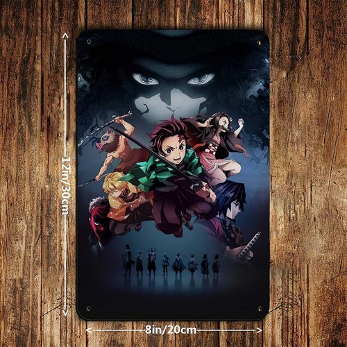 Anime Demon Slayer Metal Tin Sign Poster 8 x 12 NEW - Picture 2 of 5