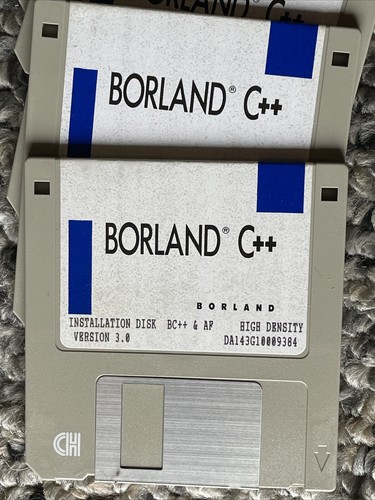 Vintage 1993 BORLAND C++ 3.5" HD Discs 3.0 4.0 (partial) See Pics & Description - Picture 3 of 7