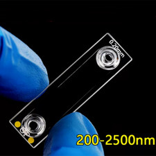 1200℃ 30ul - 600ul Quartz Flow Cuvette Optical Path 0.1mm -2mm Flow Cell