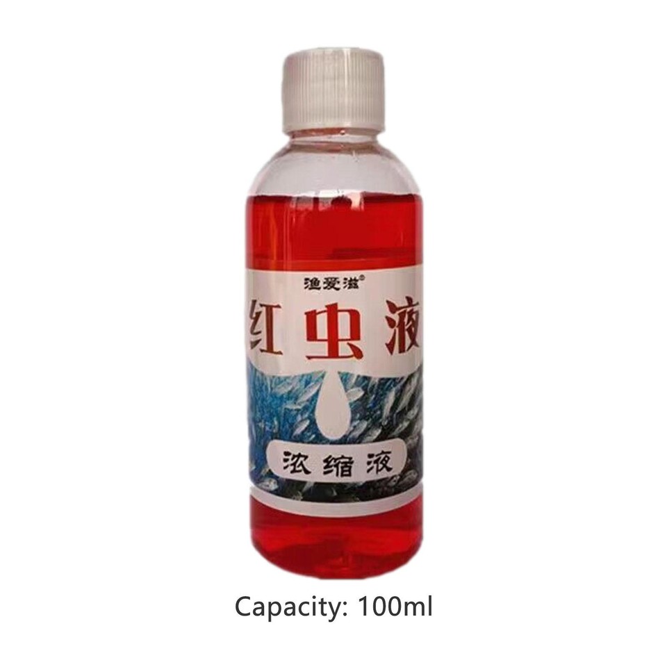 100ml Fish Scent Red Worm Bait Additive Liquid Bait Additive Fishing
