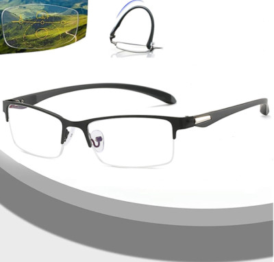 Manly Kicks Reading Glasses, Titanium Multi-Focus Reading Glasses Photochromic