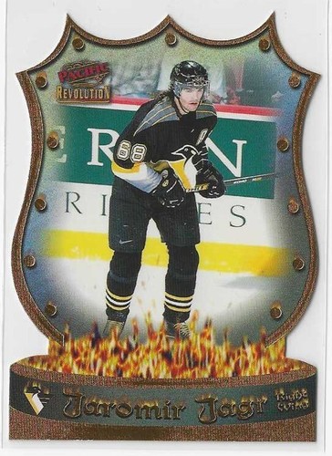 1998 Pacific Revolution JAROMIR JAGR NHL ICONS Die Cut No. 9 Penguins MINT