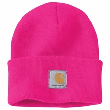 SALE 💰Trendy NWT Barbie Hot Pink Glow Carhartt Knit Cuffed Beanie DISCONTINUED