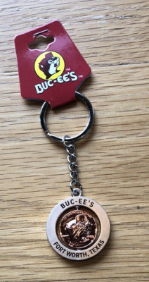 Buc-ee's Logo Spinner Keychain, Key Ring - Fort Worth Texas Store