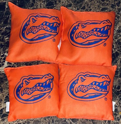 Florida Gators Cornhole Bean Bag Toss Full Size Lot Of 4 NCAA Wild Sports NEW