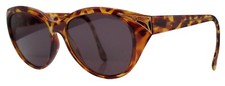 Vintage Marchon Sun Valley Brown Oval Sunglasses France W/ NEW LENSES 