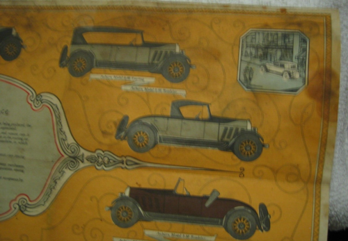AUBURN AUTOMOBILE Co. Original 1926 Dealership Fold-Out COLOR Ad 66 & 88 20"x9" - Picture 8 of 17