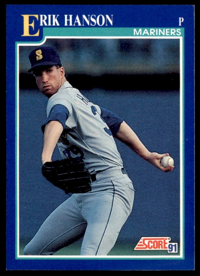 1991 Score Erik Hanson Seattle Mariners #486