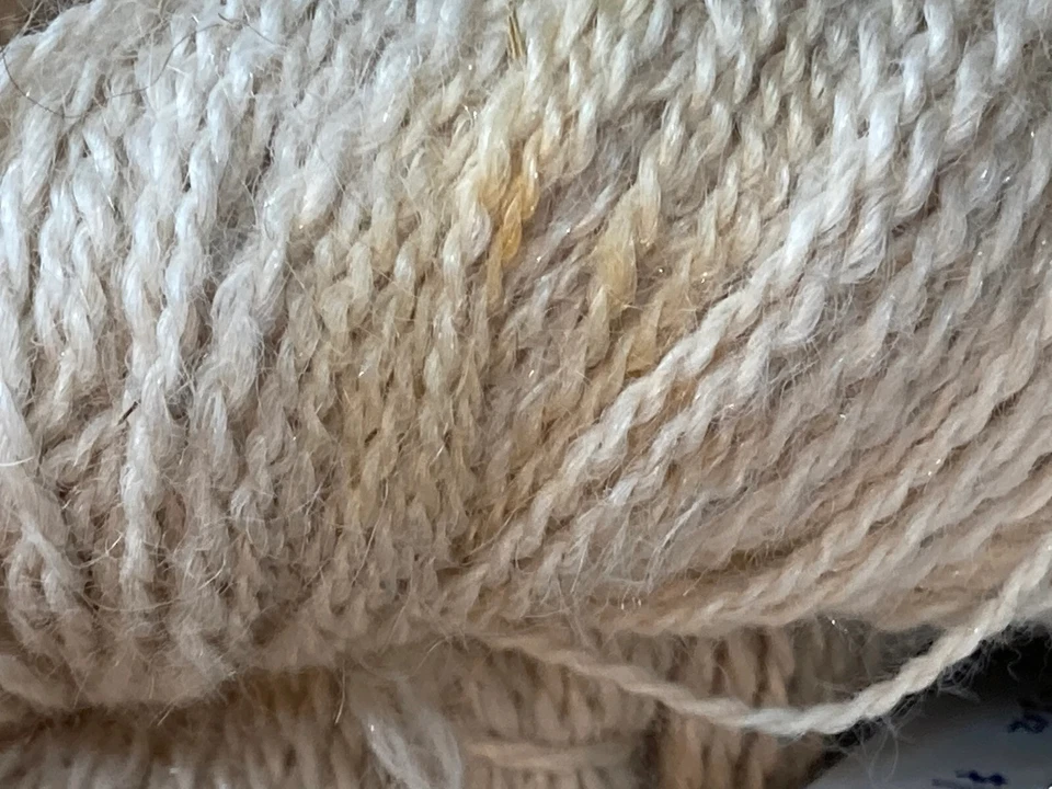 SURI ALPACA OFF WHITE-Mill мотки с закрученными мотками. Suri-Cotswold шерсти Firestar 70-30 смесь - Изображение 4 из 4