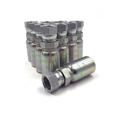 (10-Pack) FJX-06-06 | 3/8'' Hose x 3/8'' JIC 37° Female Hydraulic Hose End Swivel 