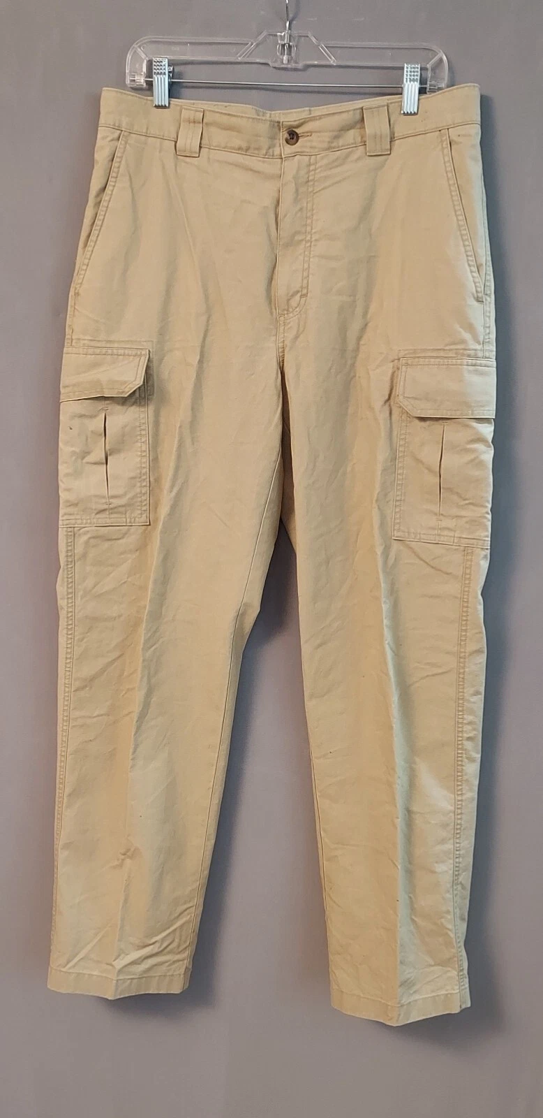 L.L. Bean - men's Natural Fit ctn cargo pants - 191818 light beige - size 32-32