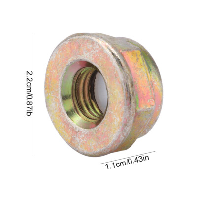 Mutter M10 x1,25 links mit Bund für Motorsense / Freischneider mit Linksgewinde.