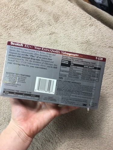 Scotch VHS Tapes T-120 Blank SEALED New EG+ High Grade - Picture 2 of 3