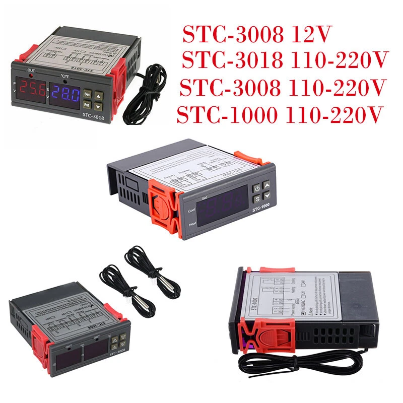 STC-3008/3018/1000 Digital Temperaturregler Grad Sensor Thermostat Instrument TD
