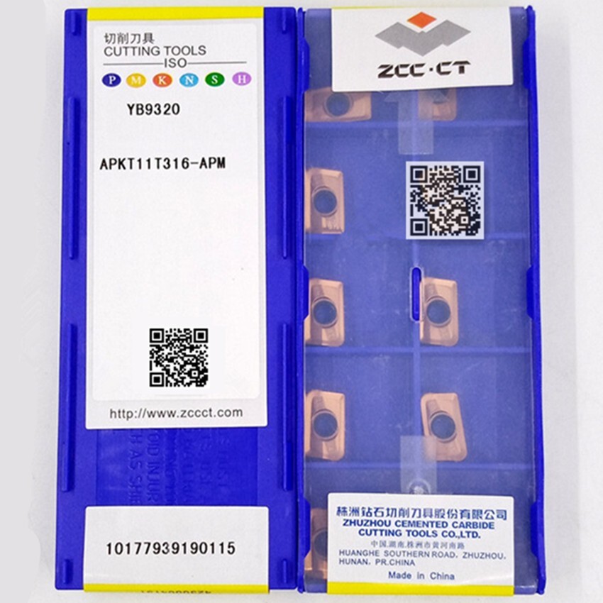 10pcs APKT11T316-APM YB9320 ZCC Cutting Tools CNC blade Carbide